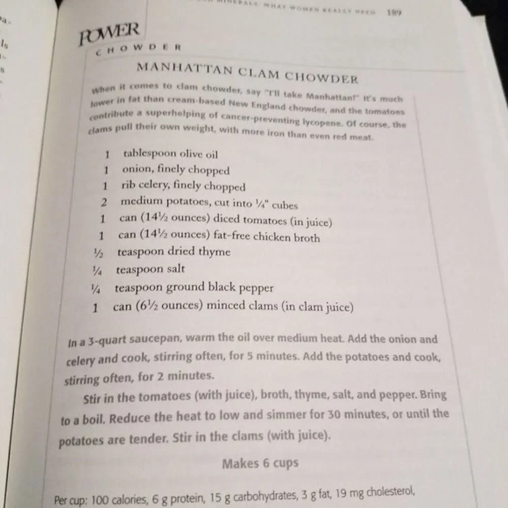 Maximum Food Power for Women Cookbook Book